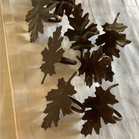 NWOT BROWN METAL LEAF NAPKIN HOLDERS - Picture 4 of 4